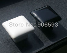 24pcs lot free shipping black square porcelain drawer knobs 2024 - buy cheap