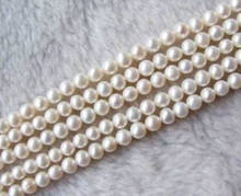 Wholesale 5 Strands 6-7mm White Freshwater Pearl Loose Beads 14" 2024 - buy cheap