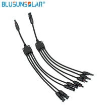 10 Pairs Solar  Cable Connectors TUV Y Branch 1 to 4 M/FFFF & F/MMMM Solar Panel 4 in 1 Connector Splitter Combiner MXY4AB 2024 - buy cheap