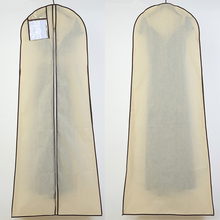 Vestido de noiva m0819 comprimento 180cm, bolsa para armazenar roupas, casamento, capa poeira, logotipo impresso 2024 - compre barato
