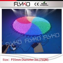 Free shipping round circle P35mm diameter 3m RGB3in1 factory price dj wedding vision light led curtain 2024 - buy cheap