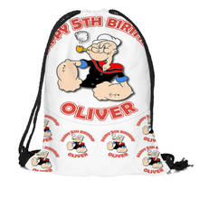 New Popeye the Sailor Printing Backpack Travel Beach School Multi-function Drawstring Bag Custom You Image 2024 - buy cheap