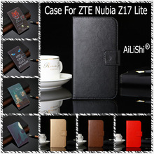 Capa de couro para zte nubia z17 lite ailishi, capa com abertura de luxo para cartão com espaço para cartões z17 lite zte, em estoque 2024 - compre barato