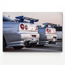 Nissan Skyline GT-R Sport Car Taillight Wall Art Posters and Prints Canvas Art Paintings For Home Decor 2024 - buy cheap