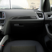 For Audi A4 A5 B8 Refit Car Carbon Fiber Console Control CD Frame Cover Trim Interior Air Conditioning Knobs Frame 2024 - buy cheap