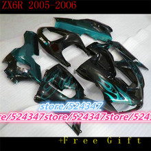 New ABS Fairing kit Fit for Kawasaki ZX6R 2005 2006 motorcycle fairings ZX-6R 05 06 Ninja 636 bodywork set Flame 2024 - buy cheap