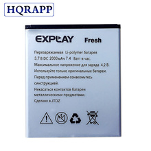 1pcs 100% high quality EXPLAY Fresh 2000mAh Battery For EXPLAY Fresh Mobile Phone 2024 - buy cheap