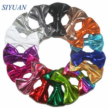 50pcs/lot 4''  Soft Metallic Fabric Candy Bow with Clip Chic DIY Hair Accessories Christmas Headwear for Girl 16 Color HDJ139 2024 - buy cheap