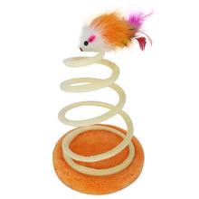 Pets Cats Mice Toys Funny Interactive Spring Spiral Mouse Toy Kitten Cat Training Playing Supplies Scratching Tree Toys 2024 - buy cheap