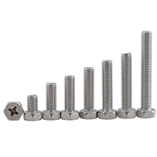 10pcs M4 stainless steel screw cross recessed pocket hex bolts high quality bolt screws 16mm-30mm length 2024 - buy cheap