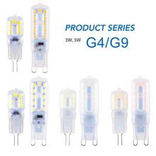 6PCS G4 LED Lamp 3W 5W Corn Lamp 220V Bulb LED G9 Dimmable LED Light Spotlight Chandelier Candle Lighting Replace Halogen Lamp 2024 - buy cheap