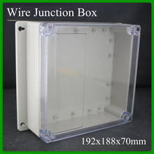 IP65 192x188x70mm Waterproof Junction Box Transparent Plastic Project Box Terminal Clear Outdoor Enclosure Box Wall Mounting 2024 - buy cheap