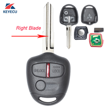Keyecu chave de carro remota substituta, 3 botões 433mhz id46 para mitsubishi lancer 2004-2011 fcc id: lâmina mit11r 2024 - compre barato