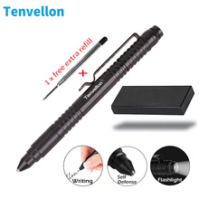 Self Defense Tactical Pen Tenvellon Flashlight Writing Safety Security Protection Personal Defense EDC Defensa Personal 2024 - buy cheap