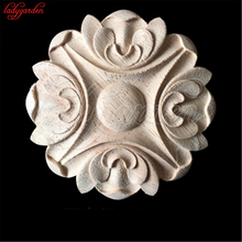 Carved Wooden Corbel Bracket Classic Rubber Applique Retro Furniture Craft Decor Wood Figurines Miniatures Ornaments 2024 - buy cheap