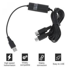 2 Meters USB to MIDI Cable Electric Piano Drum Guitar Music Compile Interface Adapter Cable Converter Support Mac OS and Windows 2024 - buy cheap