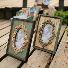 Vintage Photo Frame Home Decor Wooden Wedding Desktop Wall Picture Frame Birthday Gifts 2024 - buy cheap