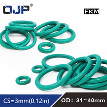 5PCS/lot Fluorine rubber Ring Green FKM O ring Seal OD31/32/33/34/35/36/37/38/39/40mm O-Rings Seal Oil Ring Fuel Gaskets Washer 2024 - buy cheap