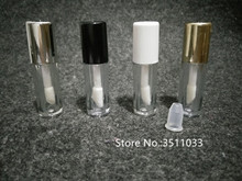 100pcs Empty Mini Lip Gloss Tube Small Transparent Liquid Lipstick Sample Tube Plastic Lipgloss Package Black Gold White 0.8ml 2024 - buy cheap