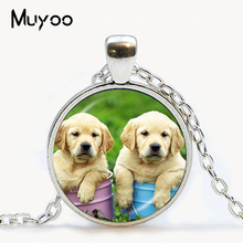 Pug necklace dog jewelry glass dome pendant cute puppy Fashion sweater chain statement neckless animal lover best gifts HZ1 2024 - buy cheap