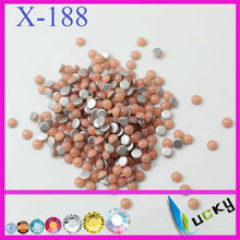 4320PCS 3mm half round shapehotfix epoxy flat pearl NEON PINK 2024 - buy cheap