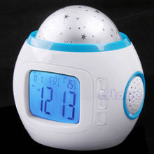 Room Sky Children Baby Star Night Light Projector Lamp Bedroom Alarm Music Clock 2024 - buy cheap