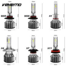 Vehemo H7 светодио дный фар освещение сборки светодио дный туман свет Автомобильные спереди лампа универсальный безопасности 2024 - купить недорого
