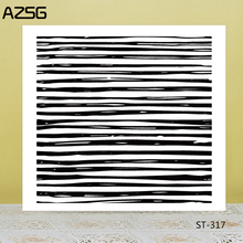 AZSG-sellos transparentes de líneas de impresión para neumáticos, sellos para álbumes de recortes, tarjetas, álbumes, manualidades decorativas de silicona 2024 - compra barato