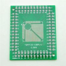 Glyduino FQFP TQFP LQFP 32 44 64 80 100 A DIP plato Adaptador convertidor de placa PCB 2024 - compra barato