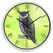 Sketch Lifelike Animal Owls Cock Shrimp Seafood Wall Clock 2024 - buy cheap