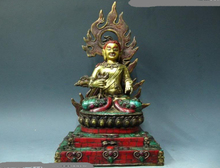 Estatua de Buda xd 00792 de bronce puro del Tíbet, incrustaciones de Rubí, berilo, coral, turquesa, Acalanatha 2024 - compra barato