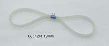 NEW 1Pcs PU S/N:C6-1544 Drive Belt/M1.5 124T Transmission Belt Timing belt for SIEG C6 lathe machine 2024 - buy cheap