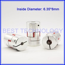 3pcs  6.35mm to 8mm Clamp  Jaw Spider Plum Shaft Coupler CNC Starter Shaft Coupling Connector  Diameter 20mm Length 30mm 2023 - buy cheap