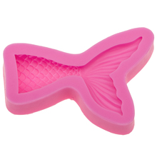 DIY Christening small Mermaid Fish scales Mold Fondant Cake Silicone Molds Baking Tools Chocolate Halloween mould F0562 2024 - buy cheap