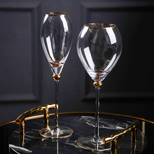 Высокое Качество Хрустальная стеклянная чашка Золотая боковая бокалы для вина бокалы для шампанского креативный бар Вечеринка отель домашняя Питьевая Посуда 2024 - купить недорого