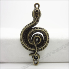 25pcs Vintage Charms Snake  Pendant Antique bronze Fit Bracelets Necklace DIY Metal Jewelry Making 2024 - buy cheap