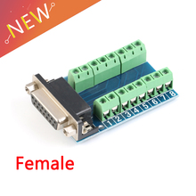 Placa de circuito impresso 15 pinos para terminal com adaptador fêmea db15 2024 - compre barato