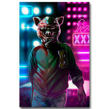 New Hotline Miami Hot Game-Silk Art Poster Wall Sticker Decoration Gift 2024 - buy cheap