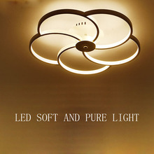 Светодиодная потолочная лампа, современный минималистичный теплый светильник для спальни, индивидуальное креативное освещение для ресторана, гостиной, кабинета, балкона, Led 2024 - купить недорого