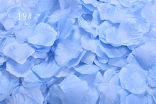 2000pcs/Lot Light Blue Silk Rose Petals Artificial Flower For Wedding Table Decorations Event Party Supplies Petals 2024 - купить недорого