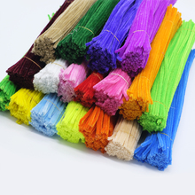 100pcs 30cm Craft Chenille Stem Pipe Cleaners Kids Plush Educational Toy Fil Chenille Velvet Strip Handmade DIY Craft Supplies 2024 - buy cheap