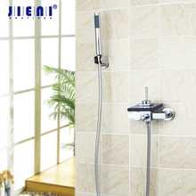 JIENI-grifo de bañera de pared para baño, conjunto de ducha de mano, lavabo de cristal, mezclador de bañera, grifo de Ducha 2024 - compra barato