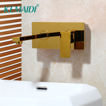 Kemaidi-torneira de banheira dourada, cromada, prateada, misturador, pia, banheiro 2024 - compre barato