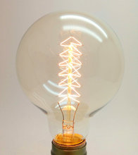 40W 220V G95 Christmas Tree Handmade Lamps Carbon Filament Clear Glass's Edison Retro Vintage Incandescent Bulb Lighting Bulb 2024 - buy cheap