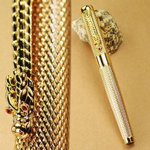 Wholesale Promotion Jinhao1200 Noblest Golden Dragon Carver Roller Ball Pen Free Shipping 2022 - buy cheap