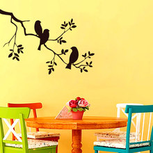 ZOOYOO Three Birds In The Tree Wall Sticker PVC Modern Home Decor Self Adhesive Customized Colors Wall Decals 2024 - buy cheap