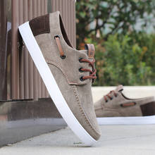 2019 Summer Men Shoes Lace-up Comfortable Breathable Canvas Casual Shoes Men Sneakers High Quality Wear resistant Flat Shoes Man 2024 - buy cheap