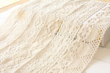10Yard/lot Beige cotton lace trim cotton thread lace fabric diy handmade clothes accessories 2024 - buy cheap