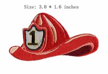 The red color hat  3.0"wide embroidery patch  for military patches/colorful/sport 2024 - buy cheap