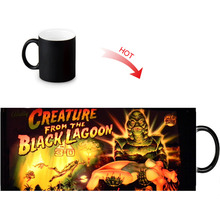 Custom Creature from the Black Lagoon Pattern Color Change Water Mug 350ml Heat Reveal Coffee Cups 2024 - buy cheap